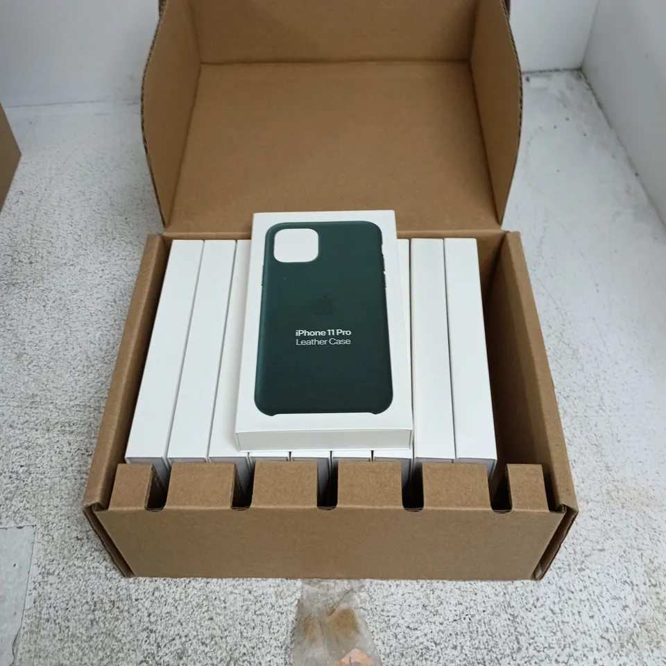 10X APPLE IPHONE 11 PRO LEATHER CASE – GREEN