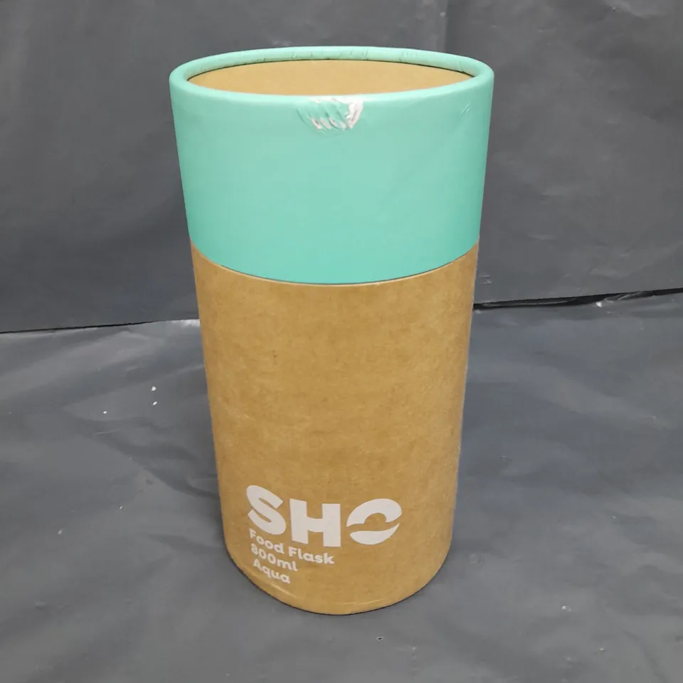 SEALED SHO FOOD FLASK 800ML AQUA