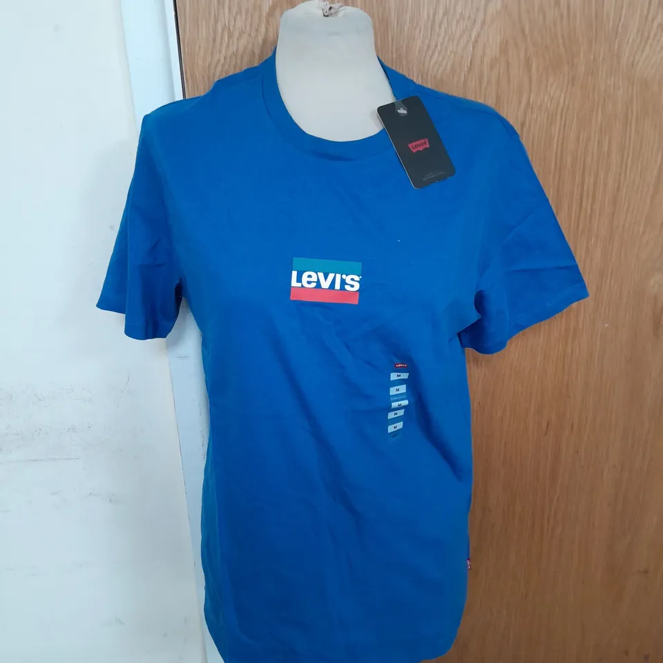 LEVI'S STANDARD FIT T-SHIRT IN BLUE SIZE M