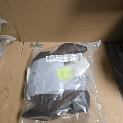 BROWN MICROFIBRE BOOTS  – UK 4 (EU 37) - UNBOXED 