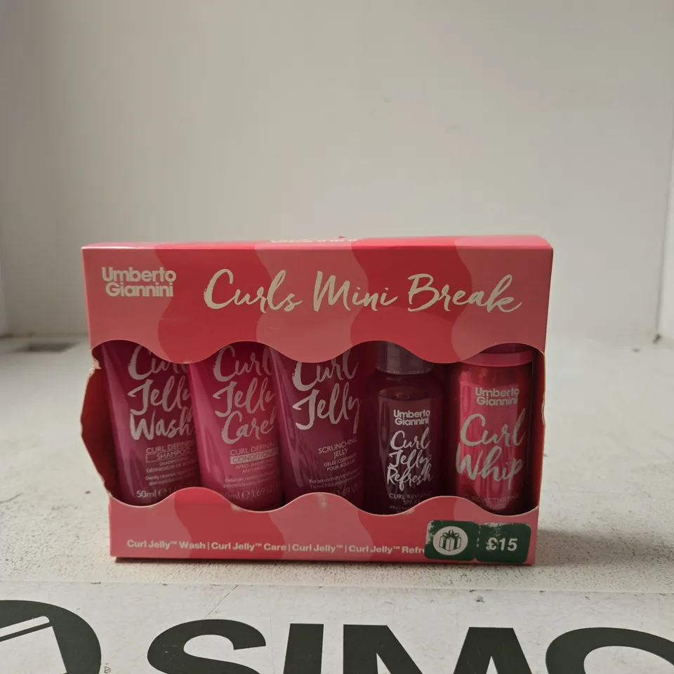 UMBERTO GIANNINI CURL JELLY MINI BREAK GIFT SET