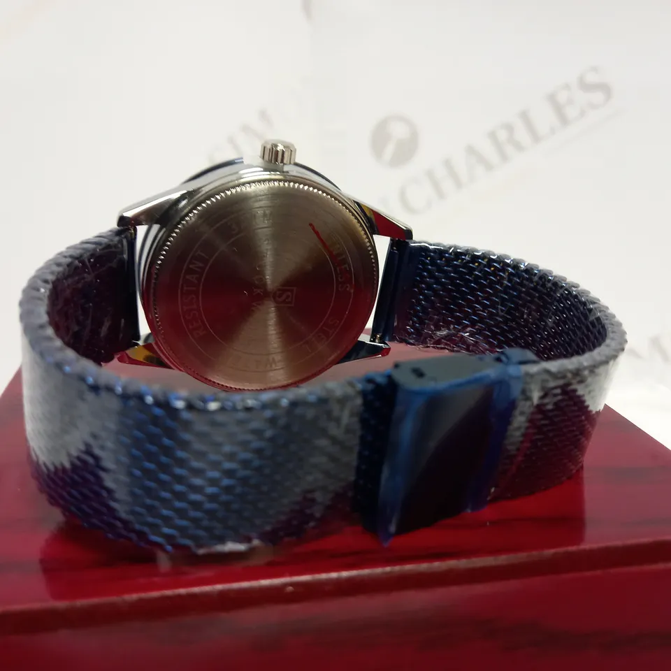 STOCKWELL DATE DIAL MESH STRAP WRISTWATCH RRP £650