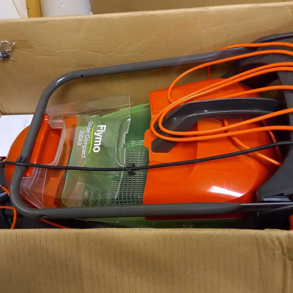 FLYMO GLIDER COMPACT 330AX ELECTRIC HOVER COLLECT LAWNMOWER