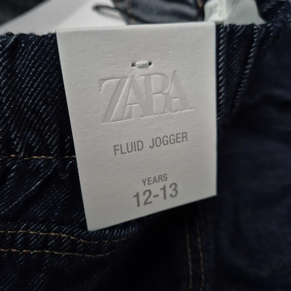 ZARA Fluid Jogger Jeans for Kids – UK 12-13 years (12/13 years), Denim