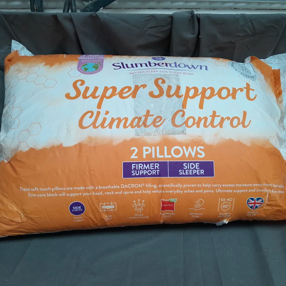 SLUMBERDOWN SUPER SUPPORT PILLOWS - X2