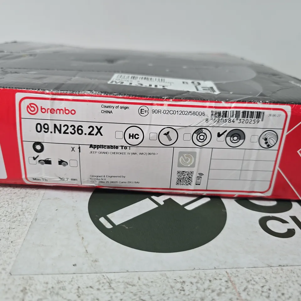 BREMBO XTRA BRAKE DISC – BOXED JEEP GRAND CHEROKEE IV