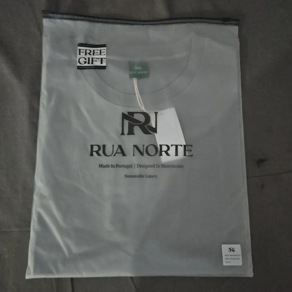 RUA NORTE BASIC BLANK T-SHIRT IN ULTIMATE GREY SIZE XL