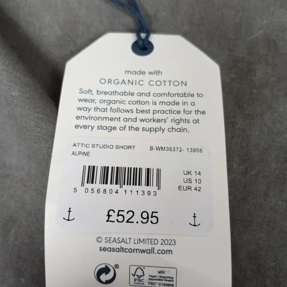 SEASALT CORNWALL ATTIC STUDIO SHORT IN ALPINE SIZE 14