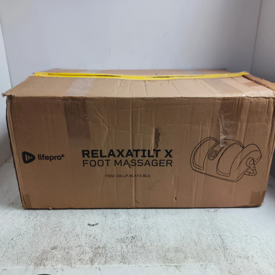 BOXED LIFEPRO RELAXATILT X FOOT MASSAGER BLACK