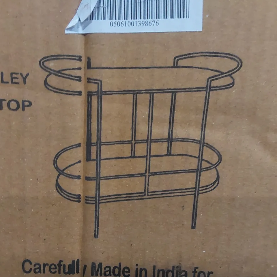BOXED ATKIN AND THYME MANHATTAN MARBLE DRINKS TROLLEY (2 BOXES)