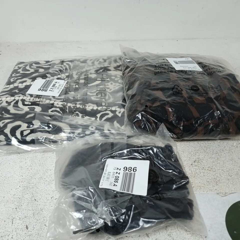 BOX OF APPROXIMATELY 18 ASSORTED CLOTHING ITEMS OF VARIOUS STYLES AND SIZES TO INCLUDE BLACK BRA, ELLA SWING DRESS, IVORY DRESS ETC