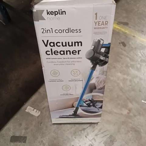 BOXED KEPLIN 2IN1 CORDLESS VACUUM CLEANER