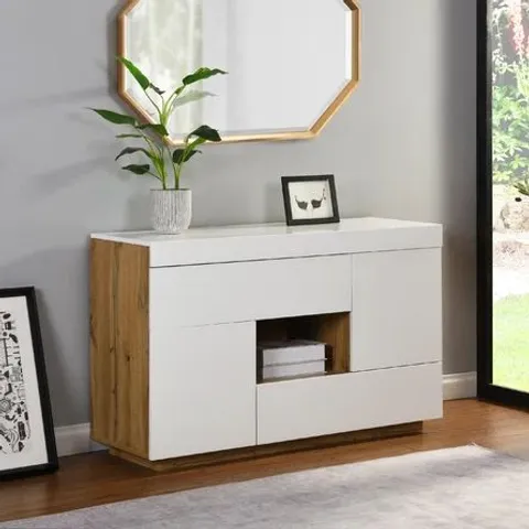 BOXED SORRENTO 120CM WIDE 3 DRAWER SIDEBOARD