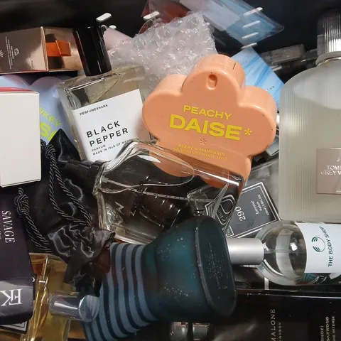 TOTE OF ASSORTED UNBOXED FRAGRANCES