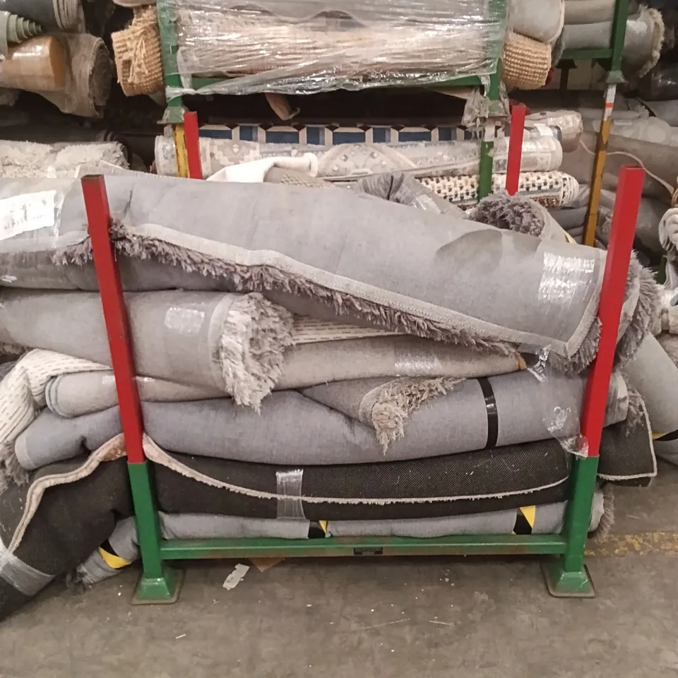 STILLAGE OF ASSORTED QUALITY RUGS APPROXIMATELY 18