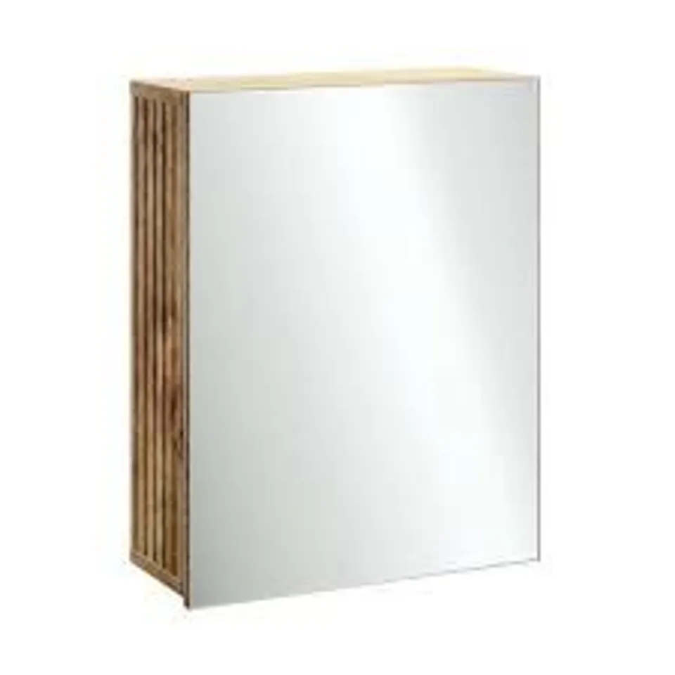 BOXED BRYANT MIRROR WALL CABINET - MANGO WOOD EFFECT (1 BOX)