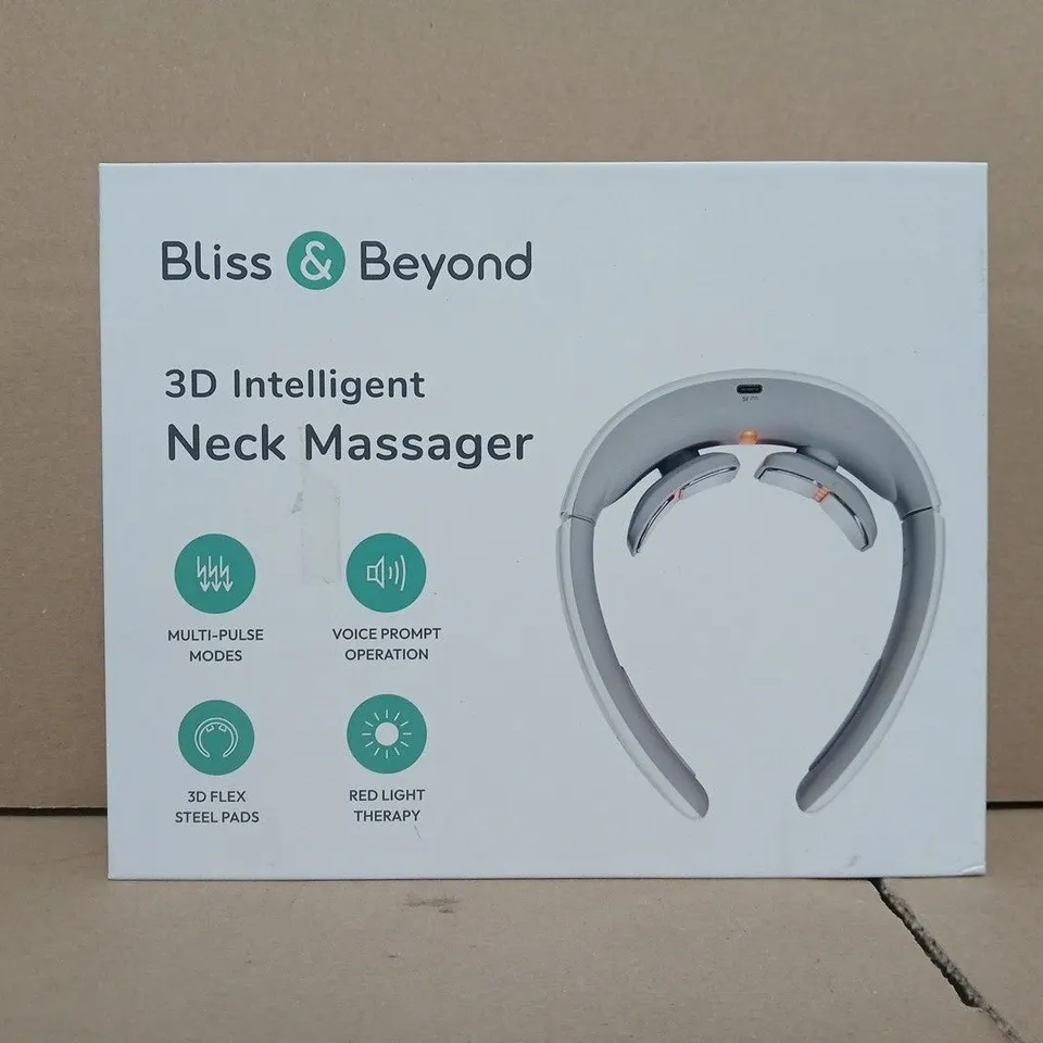 BOXED BLISS & BEYOND 3D INTELLIGENT NECK MASSAGER