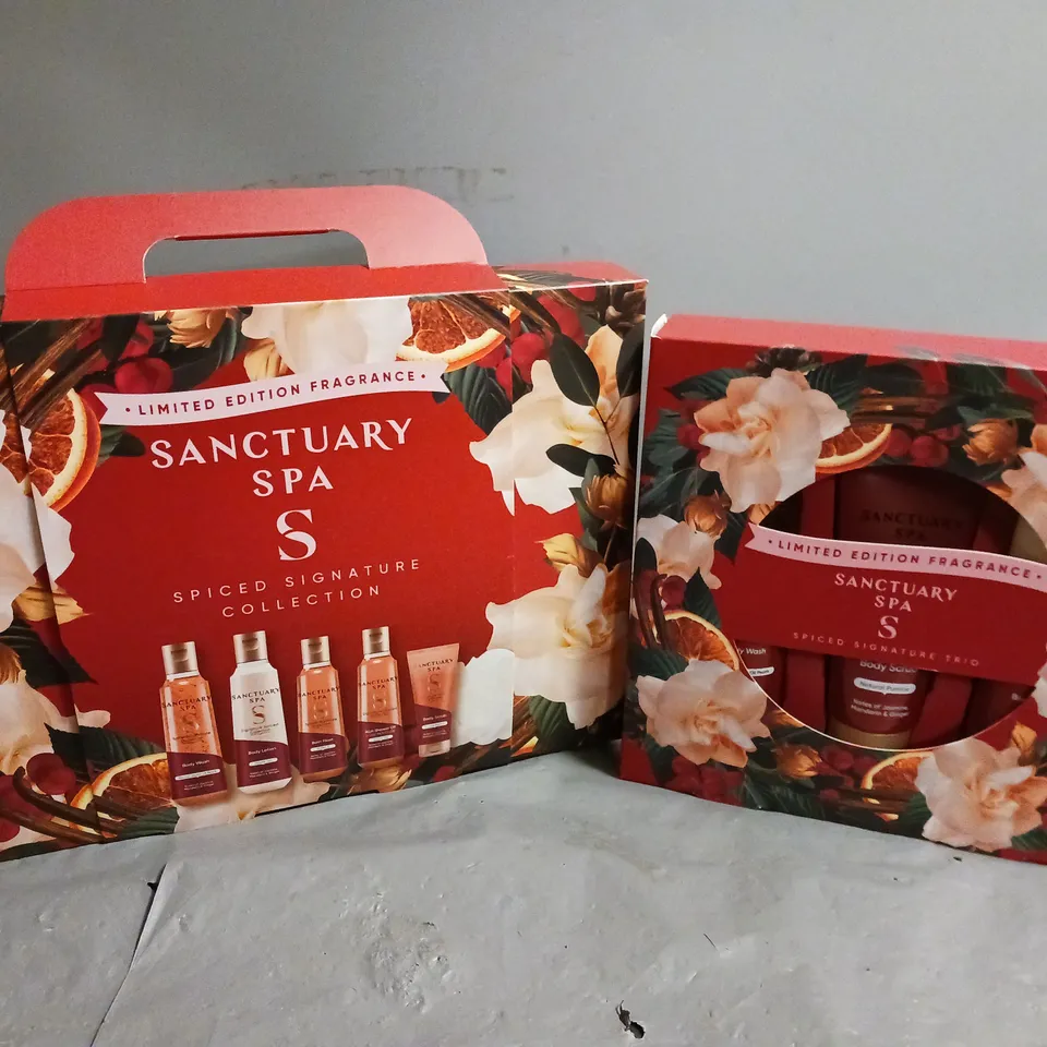 SANCTUARY SPA SELF-CARE GIFTSET TO INCLUDE SPICED SIGNATURE COLLECTION & SPICED SIGNATURE TRIO