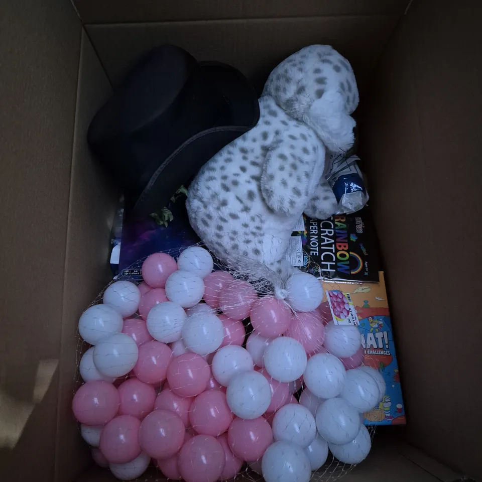 LARGE BOX OF ASSORTED TOYS AND GAMES