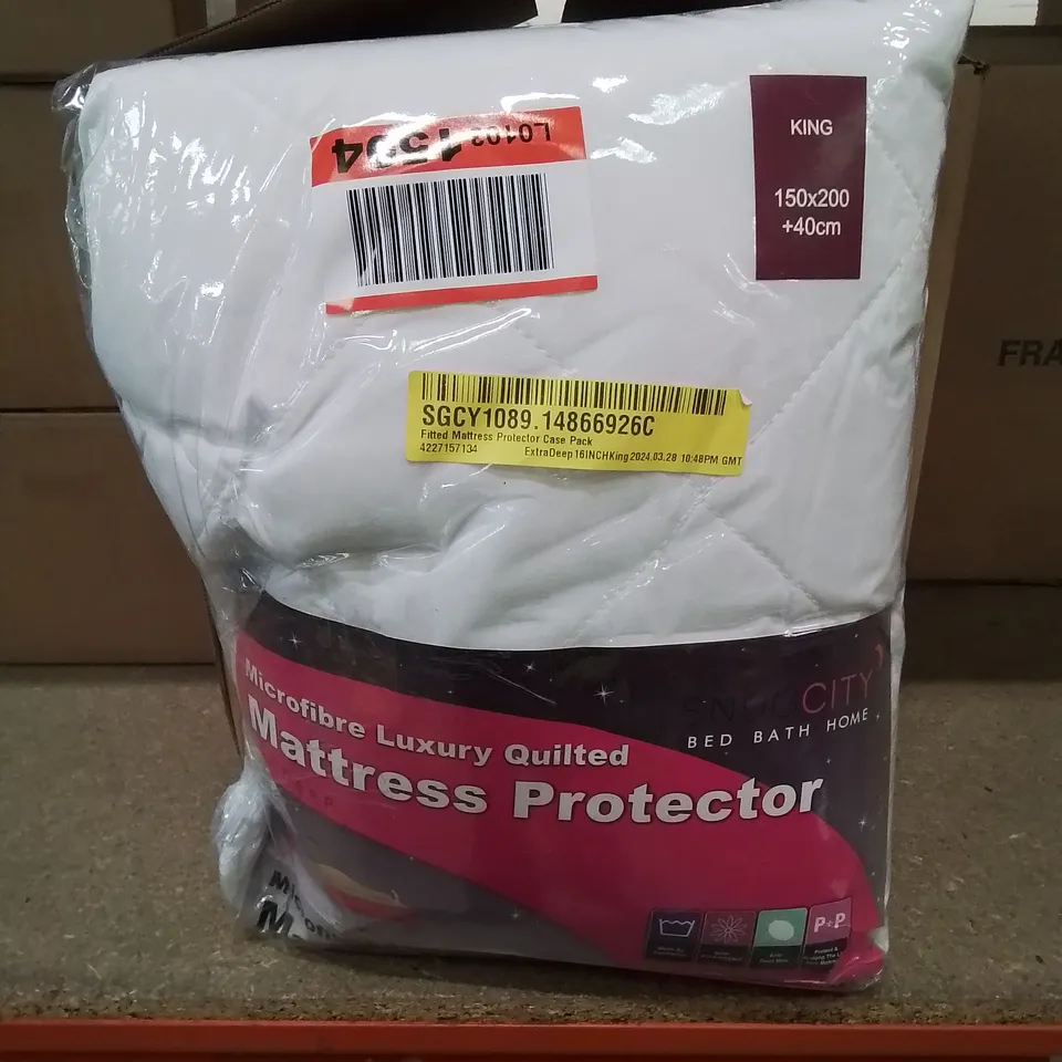 BAGGED HYPOALLERGENIC MATTRESS PROTECTOR // SIZE: KING 