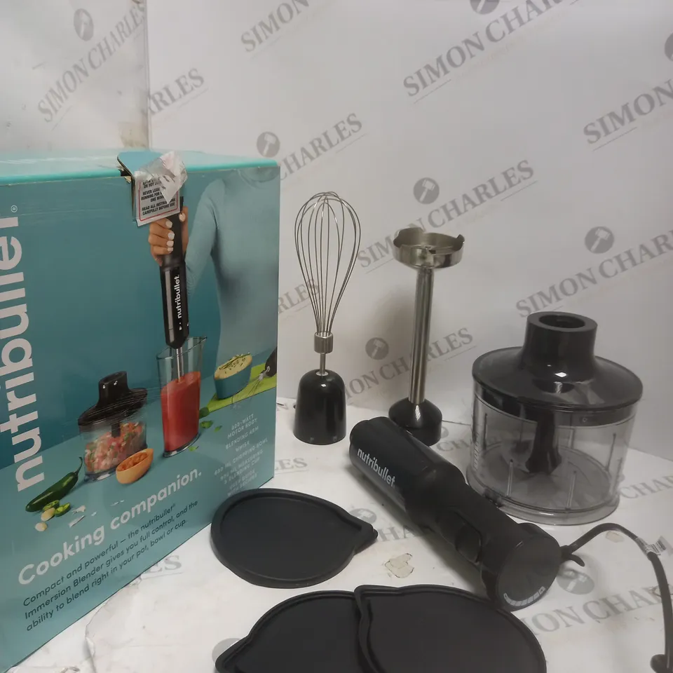 NUTRIBULLET IMMERSION HOT AND COLD HAND BLENDER