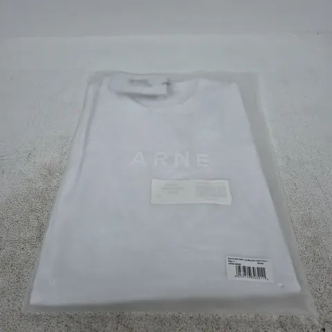ARNE ESSENTIAL COTTON STRETCH LONG SLEEVE SLIM T-SHIRT β WHITE, SIZE L