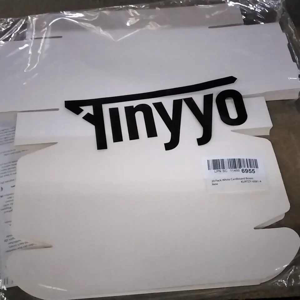 TINYYO 20 PACK WHITE CARDBOARD GIFT BOXES
