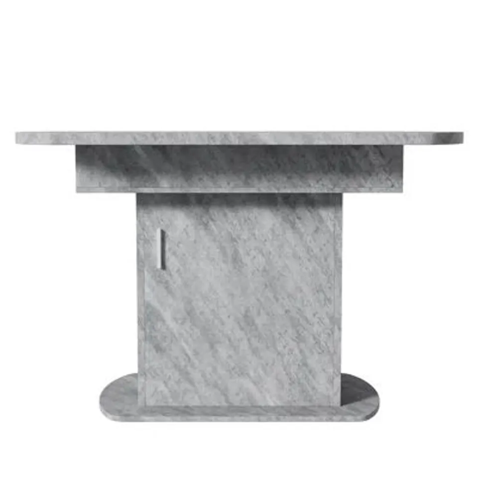 BOXED EXTENDABLE DINING TABLE WITH 1 DOOR GRAY (2 BOXES)
