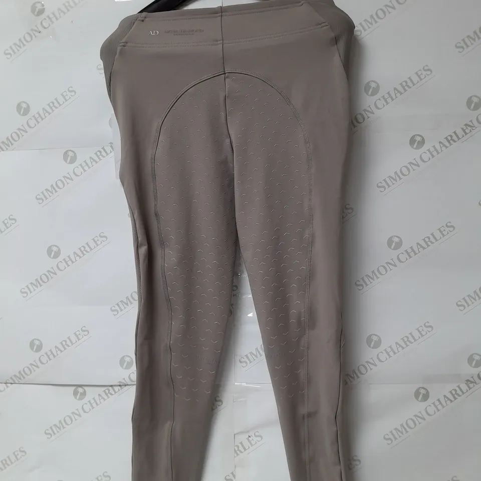 AZTEC DIAMOND EQUESTRIAN RIDING LEGGINGS IN TAUPE SIZE M