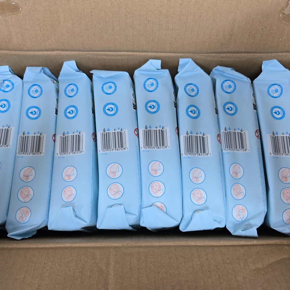 BOXED SET OF 24 HUGGIES PURE WIPES PACKETS (48 WIPES IN PACKET)