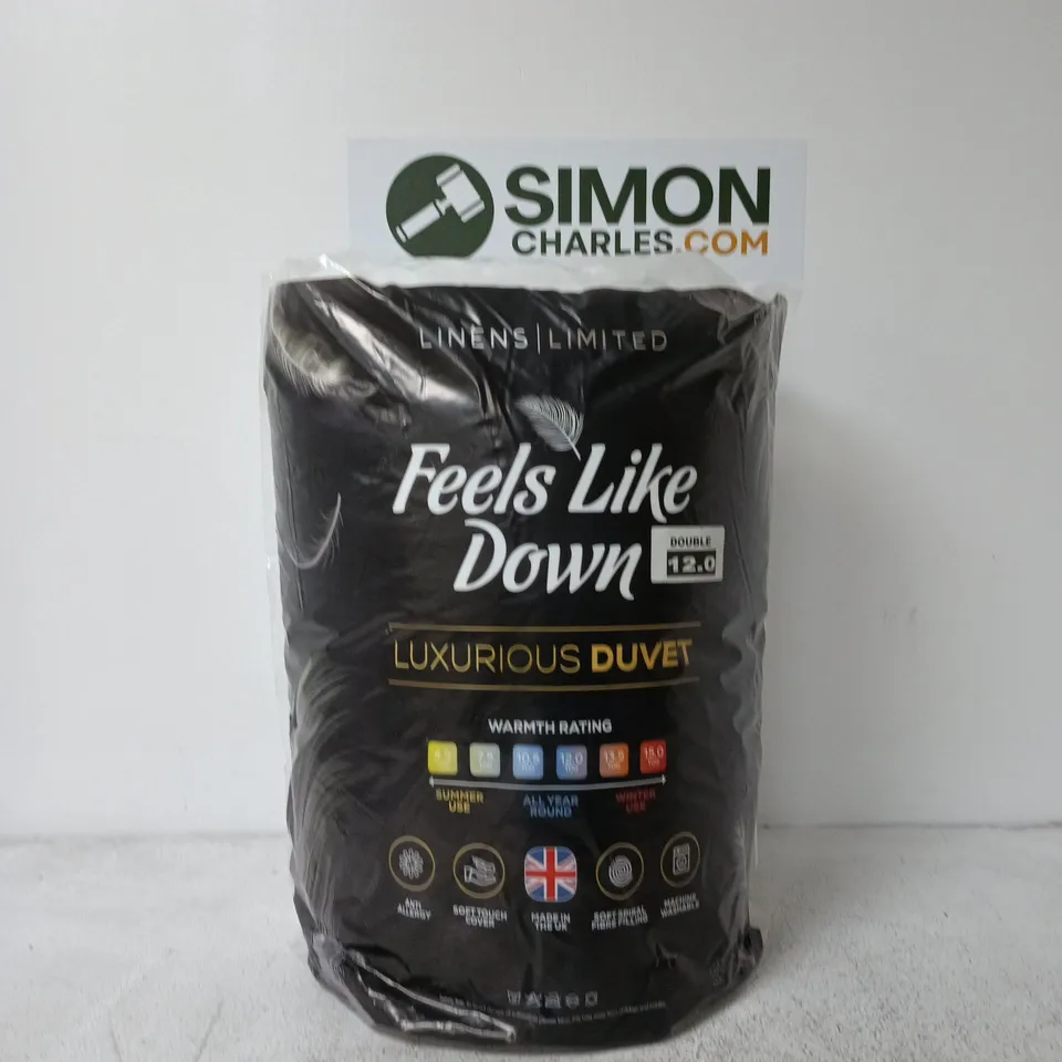 FEELS LIKE DOWN DOUBLE DUVET TOG 12.0