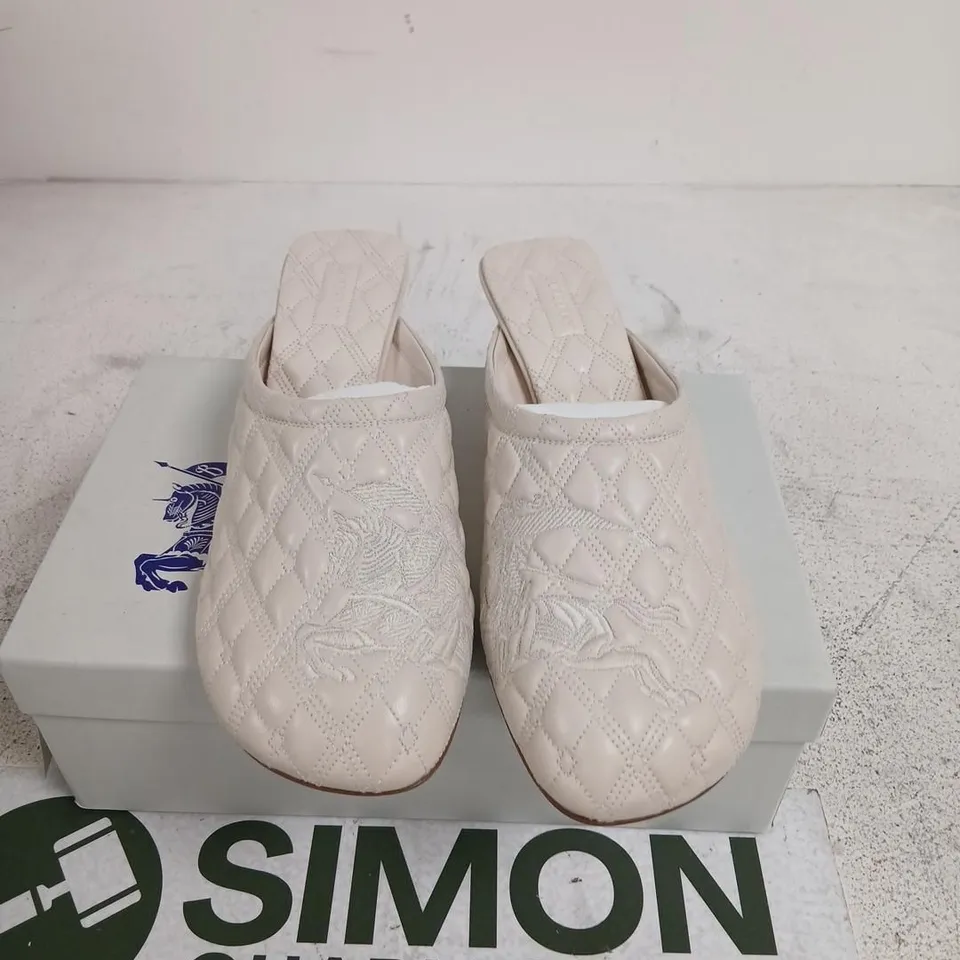 BURBERRY QUILTED LEATHER MULE - WOMEN'S, EU 40 (UK 7)