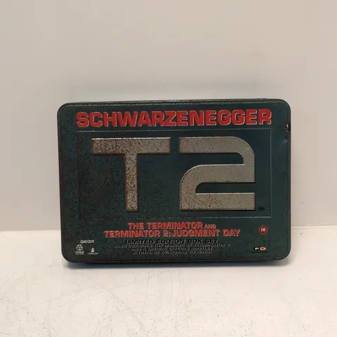 TERMINATOR 1 & 2 LIMITED EDITION BOX SET β VHS IN METAL TIN (THE TERMINATOR & JUDGMENT DAY)