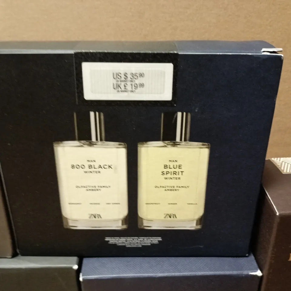 LOT OF 7 ASSORTED ZARA EAU DE PARFUMES TO INCLUDE NIGHT PUR AND VAINILLA & TOBACCO COLLECTIONS