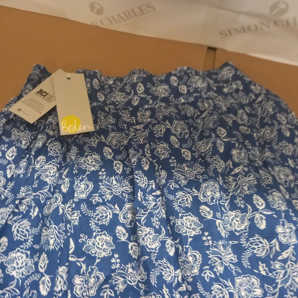 BODEN TIRRED COTTON MAXI DRESS - UK 10 R