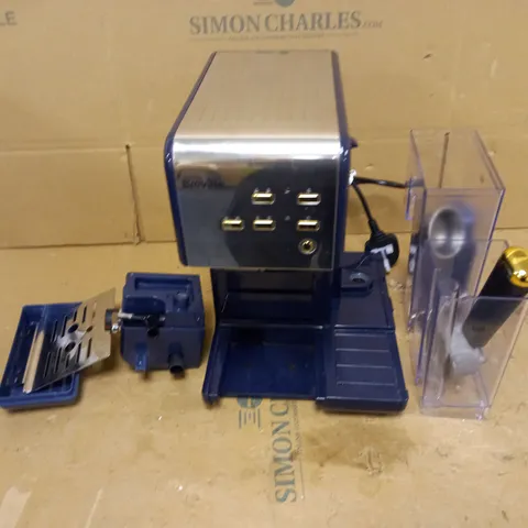 BREVILLE ONE-TOUCH COFFEEHOUSE COFFEE MACHINE - NAVY BLUE