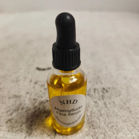 NHD AGEINGSUCKS FACE SERUM – AMBER GLASS DROPPER BOTTLE