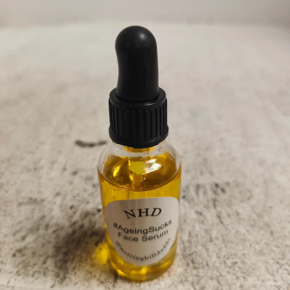 NHD AGEINGSUCKS FACE SERUM – AMBER GLASS DROPPER BOTTLE
