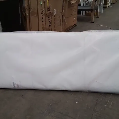 FABRIC UPHOLSTERED DOUBLE HEADBOARD  -WHITE-