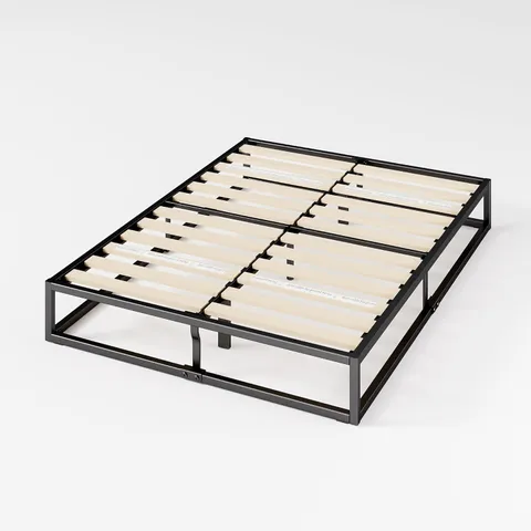 BOXED ZINUS JOSEPH METAL PLATFORMA MBBF 10-IN-1 METAL BED FRAME, DOUBLE, WOODEN SLATS, QUIET, UNDER BED STORAGE