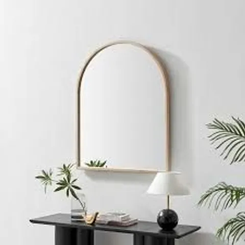 BOXED VALERIE MIRROR OVERMANTLE - WALNUT (1 BOX)