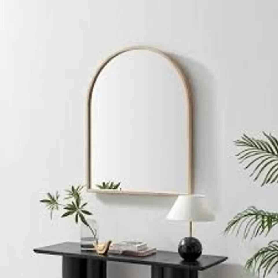BOXED VALERIE MIRROR OVERMANTLE - WALNUT (1 BOX)