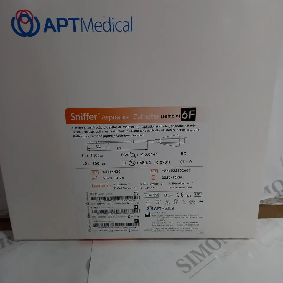 APT MEDICAL 6 ELONG MICROCATHETERS AND 4 ASPIRATION CATHETER