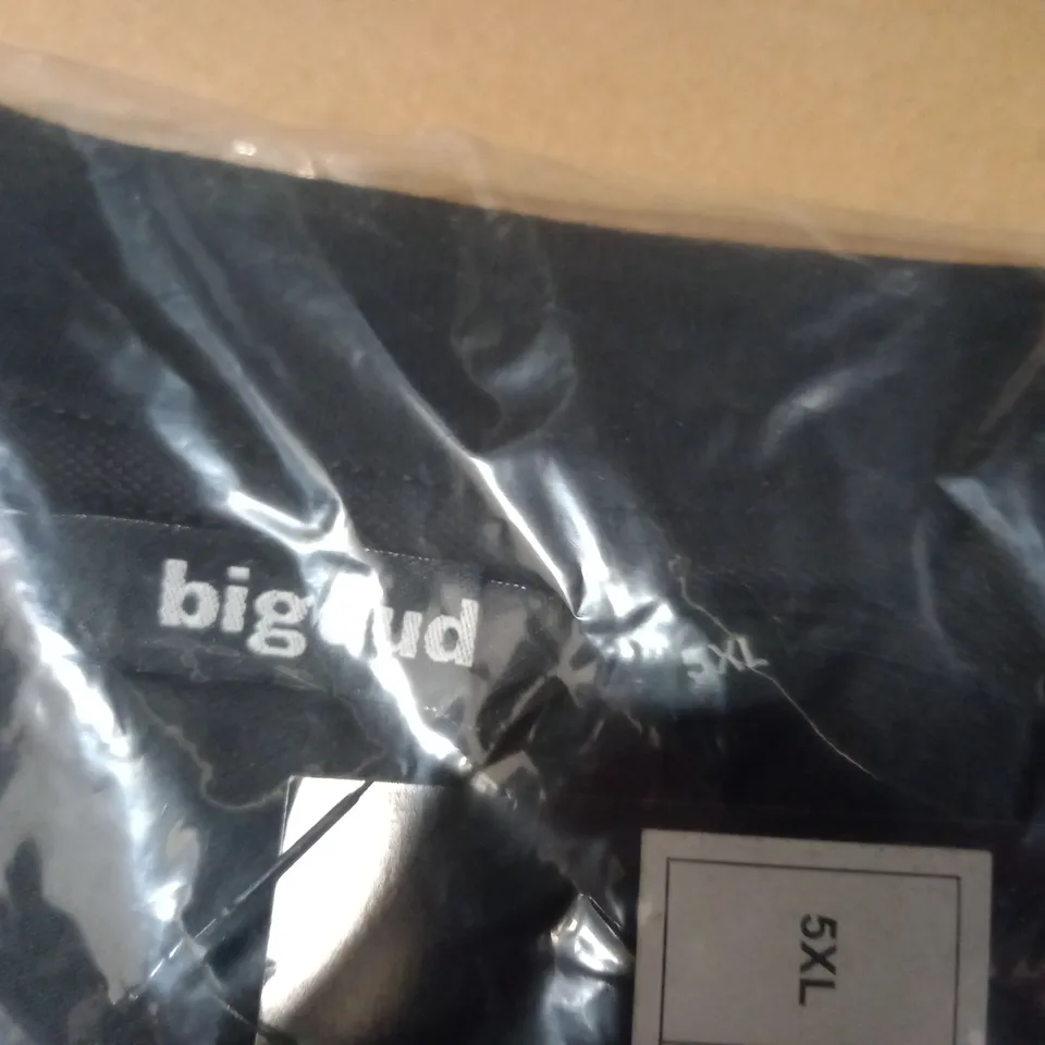 BIGDUDE BLACK POLO SHIRT - SIZE 5XL 