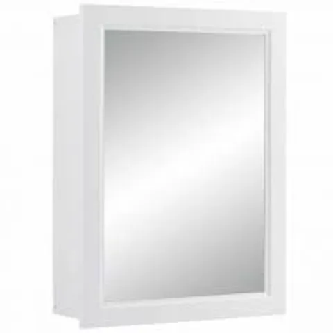 BOXED ADJUSTABLE WALL MOUNTED STORAGE CUPBOARD WITH MIRROR FOR BATHROOM