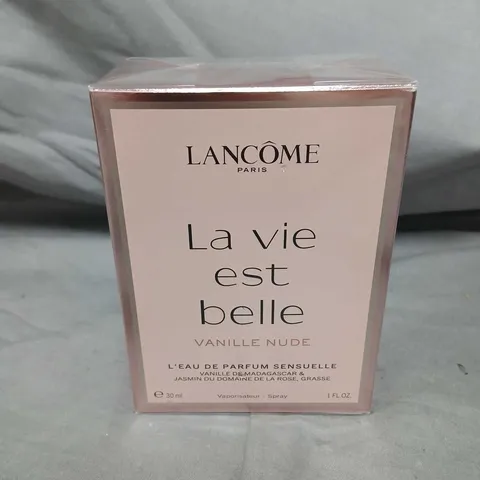 BOXED AND SEALED LANCOME PARIS LA VIE EST BELLE VANILLE NUDE 30ML