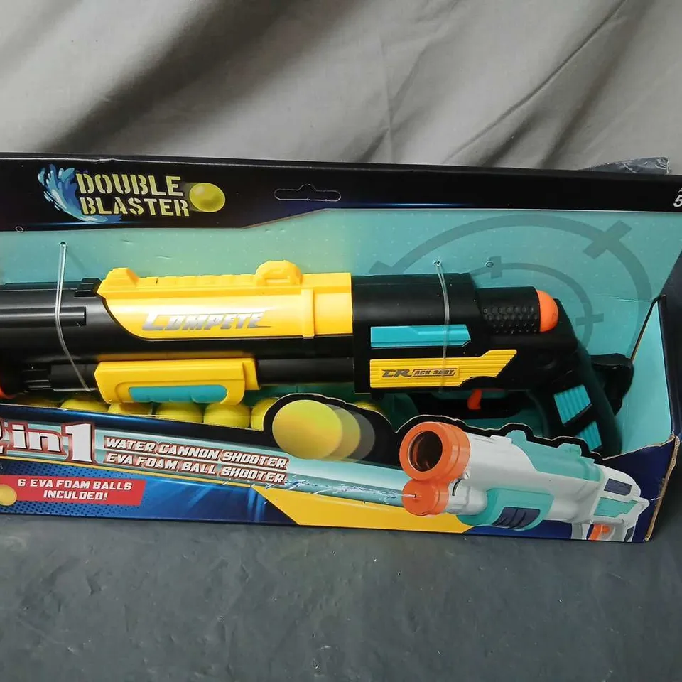 BLAST WORKS 2-IN-1 WATER CANNON SHOOTER – FOAM BALL TOY GUN (BOXED)
