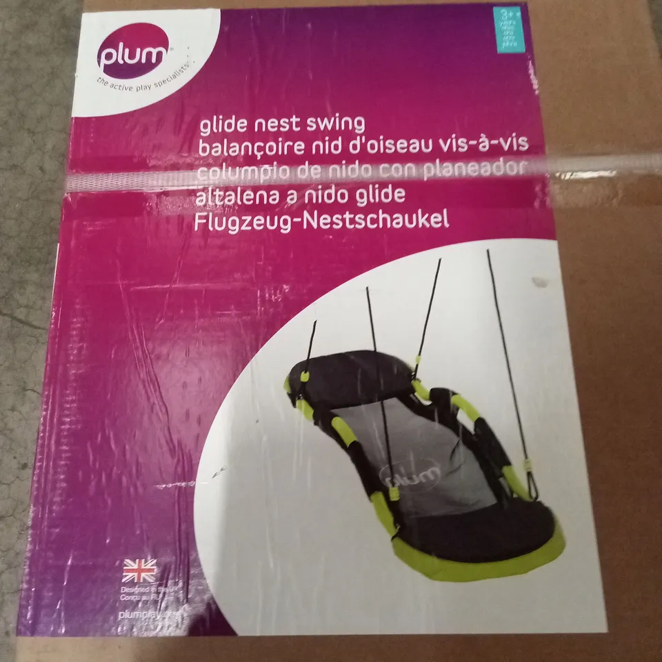 BOXED PLUM GLIDE NEST SWING