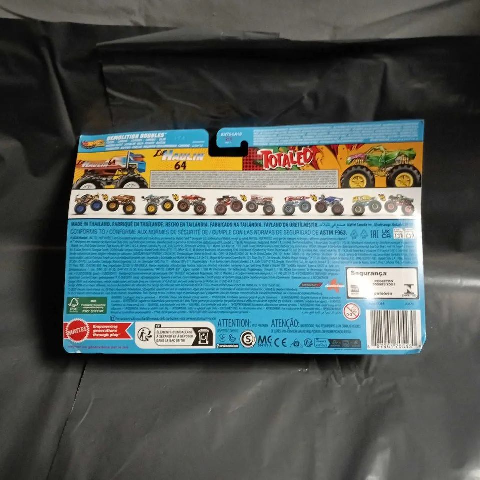HOT WHEELS MONSTER TRUCKS – SET OF 2 DIE-CAST TRUCKS IN BLISTER PACK