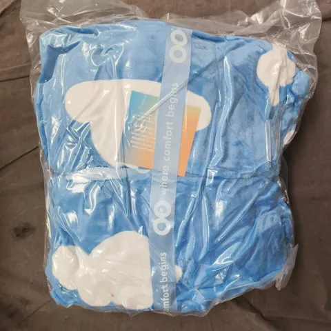 SEALED OODIE OVERSIZED HOODED BLANKET - CLOUDS